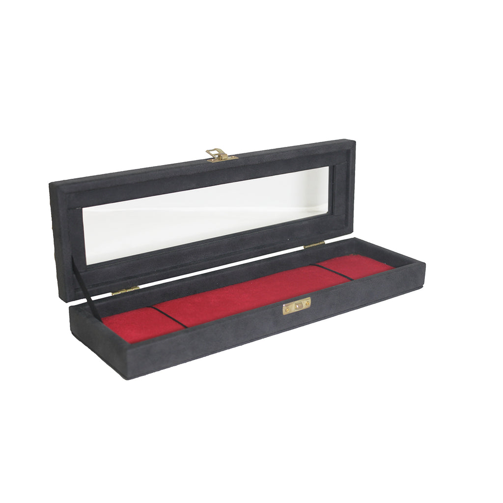 Dama Stile SKH68, Necklace Box With Glass Top Lid 